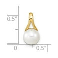 thumbnail image 3 of 14K Yellow Gold Cultured Pearl Designer Pendant, 3 of 4