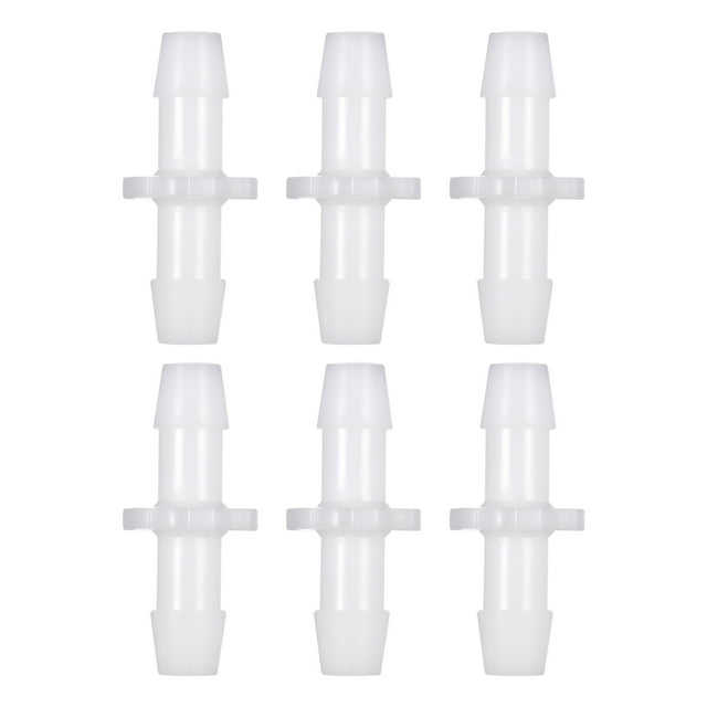Conector de plástico de forma recta de 6 piezas Conector de tubo de manguera Conectores de tubo Abanopi Conector