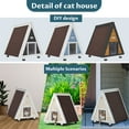 thumbnail image 6 of Petsfit Outdoor Cat House ,Outdoor Indoor Pet House with Escape Door for Rabbits,Ferret,Guinea Pig,Dogs and Other Small Animals，Solid Wood, 6 of 8