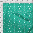 thumbnail image 3 of oneOone Cotton Poplin Sea Green Fabric Geometric Craft Projects Decor Fabric Printed By The Yard 56 Inch Wide, 3 of 4