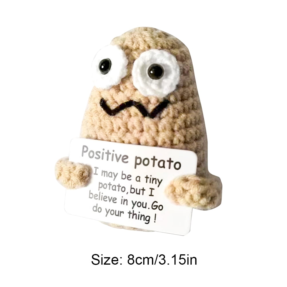  TOYMIS 3 inch Life Interesting Knitted Positive Potato
