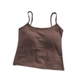 thumbnail image 2 of Kelon Tube Tops Women's Polyester Strapless Lady's Spring And Autumn Pure Cotton Suspenders Beautiful Back Vest Integrated With Chest Pads Wrapped Chest Solid Color Outer Wear Bottoming Short Tube Top, 2 of 4