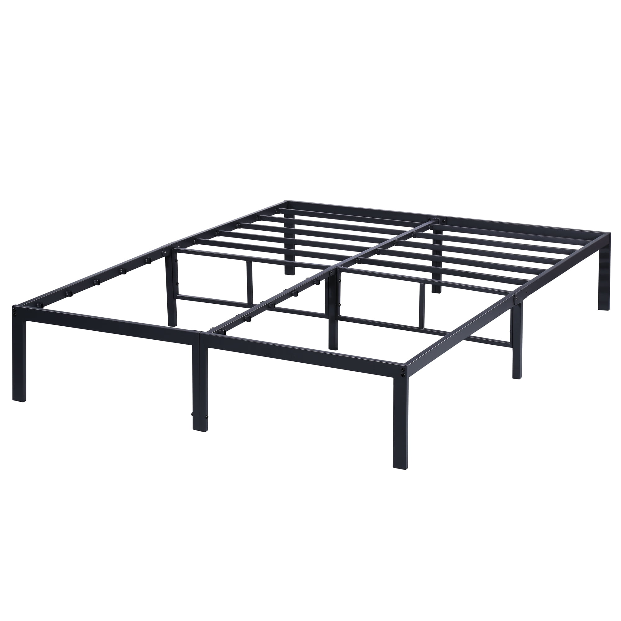 Granrest 14 Durable Steel Bed Frame With Non Slip Structure Queen