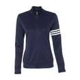 thumbnail image 2 of Adidas - Women's 3-Stripes French Terry Full-Zip Jacket - A191 - Navy/ White, 2 of 3