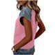thumbnail image 5 of Camiseta de Moda de Verano de Color Sólido de Cuello Redondo de la Camiseta de la Mujer de Manga Corta de la Camiseta de la Camiseta de la Camiseta de la Camiseta de la Camiseta de la Camiseta de la, 5 of 7