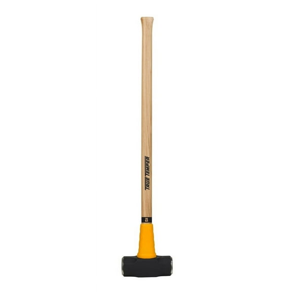 True Temper 20185400 12 Lb Gray & Yellow TOUGHSTRIKEâ¢ American Hickory Sledge Hammer