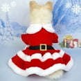 thumbnail image 5 of CuiLiyq Cat Kitten Christmas Outfit, Cat Christmas Dress Holiday Clothes Christmas Dresses, for Kittens Puppy (Red), 5 of 6