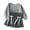 Gray, variant on Fozruso Girls Pant Sets Girls' Small Children's Bow Tie Sweatshirt Set Skirt For Spring And Autumn Children's Spring Autumn Top Pleated Skirt Two Piece Set Suitable For 2 8 Years Old.,3-4 Years(Gray)