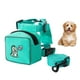 thumbnail image 1 of Mochila con dibujos animados para perro, ajustable, con correa para cachorro (verde), 1 of 6
