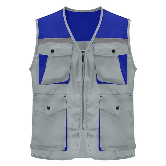 Riecok Women's Travel Vest with Multi Pockets V Neck Breathable Sleeveless Jackets Zip up Fishing Camping Outerwear