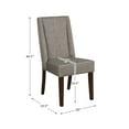 thumbnail image 4 of Lexicon Kavanaugh Asian Hardwood Dining Room Side Chair in Espresso (Set of 2), 4 of 6