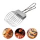 thumbnail image 1 of Cortadora de acero inoxidable, pinzas para cortar carne asada, utensilio de cocina para servir alimentos y cortar frutas, 1 of 7