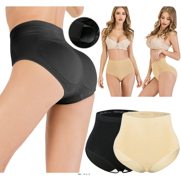 Padded Enhancer High Waist Tummy Control Panties Briefs