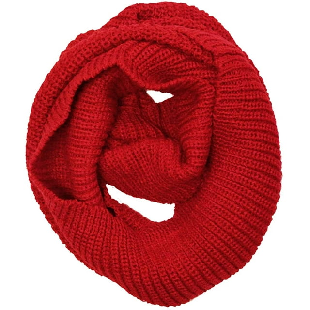 Thick Knitted Winter Warm Infinity Scarf