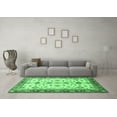 thumbnail image 3 of Ahgly Company Indoor Rectangle Oriental Emerald Green Traditional Area Rugs, 8' x 12', 3 of 4