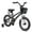 Gray, variant on JOYSTAR Pluto Kids Bike with Training Wheels for 12 inch Bike, Orange