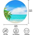 thumbnail image 3 of GZHJMY Tropical Beach with Palm Leave Round Placemats for Dining Table, Non-Slip Heat-Resistant Table Mats Set of 4 Washable Table Mats for Kitchen Dining Table Decoration, 3 of 6