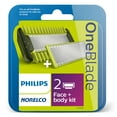 Pack Philips OneBlade QP620 - 2 Lames Visage Et Corps - Neuf - Fabriqué En France