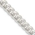 thumbnail image 1 of Sterling Silver 8.5mm Domed With Side D/C Curb Chain (26 X 8.5) Made In Italy qrc240-26, 1 of 5