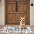 thumbnail image 3 of Bohemian Retro Floral Non-Slip Entryway Door Mat,Boho Indoor Decor Durable Low Plush Door Mat,Washable Welcome Rug for Patio Hallway Home Decor 16x47 Inches, 3 of 3