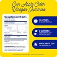 thumbnail image 2 of Enzymedica, Apple Cider Vinegar Gummies, Made with The Mother, 12 Organic, USA-Grown Apples per Bottle,1000 mcg Vitamin B12 per Serving, Natural Apple, 74 Count, 2 of 10
