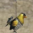 thumbnail image 5 of Gift Essentials Suet Feeder Metal Bird Seed Feeder Yellow Goldfinch, 1 Suet Cake Capacity, 5 of 8