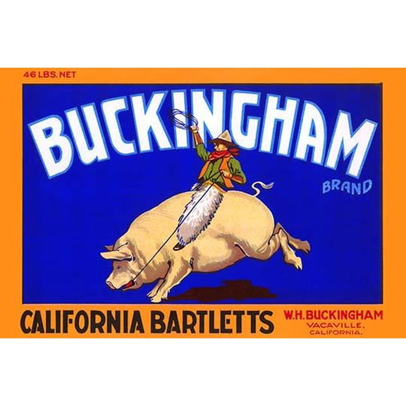 Buckingham California Bartletts-Fine Art Canvas Print (20" x 30")