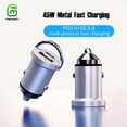 thumbnail image 1 of Chargeur de Voiture USB C 45W : Charge Rapide, Mini & Design en Métal - Compatible avec iPhone, 1 of 4