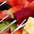 thumbnail image 3 of Topbathy 8PCS Stainless Steel Cheese Forks with Plastic Handles Fondue Forks for Outdoor Barbecue Kitchen Tool (Assorted Handle Colors), 3 of 6