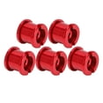 thumbnail image 3 of Vis de Disque de Vélo de Route en Aluminium 7075, Résistance à l'Usure CNC, Doubles Pignons Robustes pour Cyclisme Rouge, 3 of 8