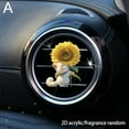 thumbnail image 6 of Car Air Vent Aromatherapy Clip - Cute Cat, Puppy, Panda Design, Acrylic Material, Lemon Scent, 6 of 8