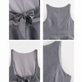 thumbnail image 5 of Bow- Tie Backless Tank Top Sleeveless Waisted Skirt Style Women'S Top Grey L, 5 of 9