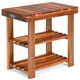 thumbnail image 1 of Banco para zapatos Costway Organizador de zapatos 3 niveles Estante de Almacenamiento y asiento Madera de acacia Color Teca, 1 of 4