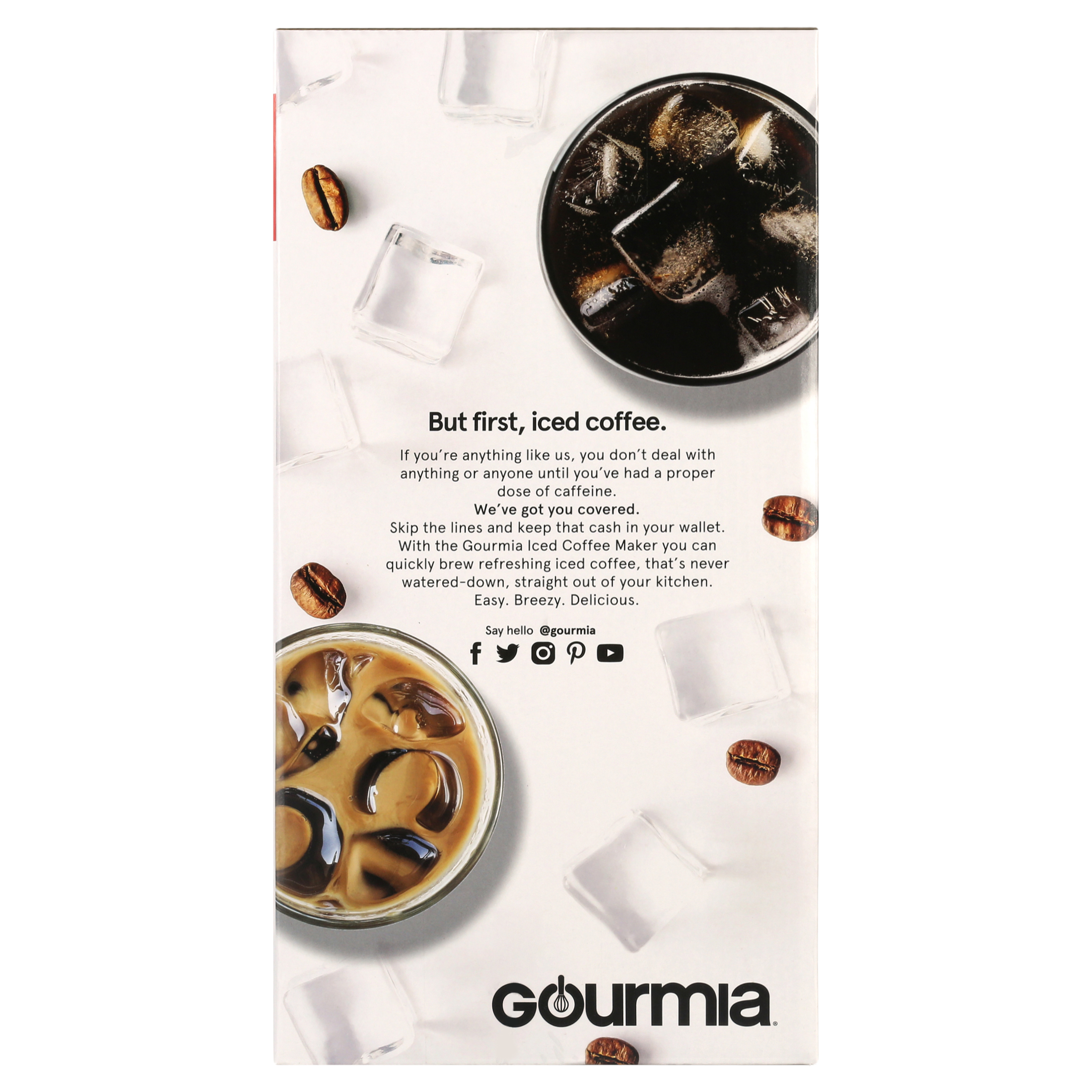 Gourmia Iced Coffee Maker with 25 fl oz. Reusable Tumbler, White - image 6 of 11