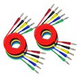 thumbnail image 1 of 10 piezas de cables de prueba flexibles Cables de laboratorio Cables de prueba tipo banana de 4 mm DYNWAVEMX Cable de prueba de conector banana, 1 of 8