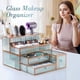 thumbnail image 4 of Organizador de maquillaje Youdepot de vidrio templado para tocador, 4 of 6