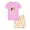 Paw-some Day (Short Sleeve & Shorts), variant on Girl Cotton Panda Pajamas Cozy Summer Crewneck Short Sleeve Set Snug-fit Toddler Rainbow Jammie for Kid Size 12