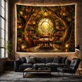 thumbnail image 6 of Magical Library Nook With Integrated Into Gnarled Intertwining, Mystical Fantasy for Space Lovers, Galaxy Room Decor, Mother's Day Gift, Tapestry Wall Hanging for Bedroom and Dorm, 6 of 7