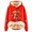 Red, variant on NinXxx Women's Cow Print Fashionable Long Sleeve Sweatshirt Cozy Comfort Bronze XXL