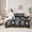 Gray Black, variant on jejeloiu Boho Exotic Style 7-Piece Twin Bedding Sets,Bohemian Bull Skull Bedding Comforter Set,Brown Black Aztec Sheet Sets For Boys Teens,Microfiber Bedroom Decor Reversible