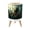 Color 2, variant on Small Trash Can with Lid Mystical Sun Moon Floral Moth 1.8 Gallon Dog Proof Trash Can Round Garbage Can Waste Bin Wastebasket for Bathroom Bedroom Living Room