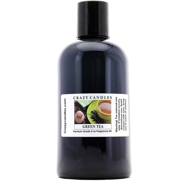 Crazy Candles 8oz Green Tea 8 Fl Oz Bottle (237ml) Premium Grade Scented Fragrance Oil Made in USA