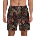 thumbnail image 2 of Picia Hearts and French Bulldog pattern Mens Swim Trunks with Compression Liner Stretch Beach Shorts Quick Dry with Zipper Pockets No-Chafing Board Shorts-Medium, 2 of 9
