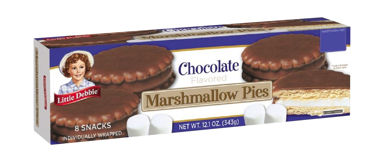 Little Debbie Chocolate Marshmallow Pies 12.1 oz 8 Count Boxes Pack