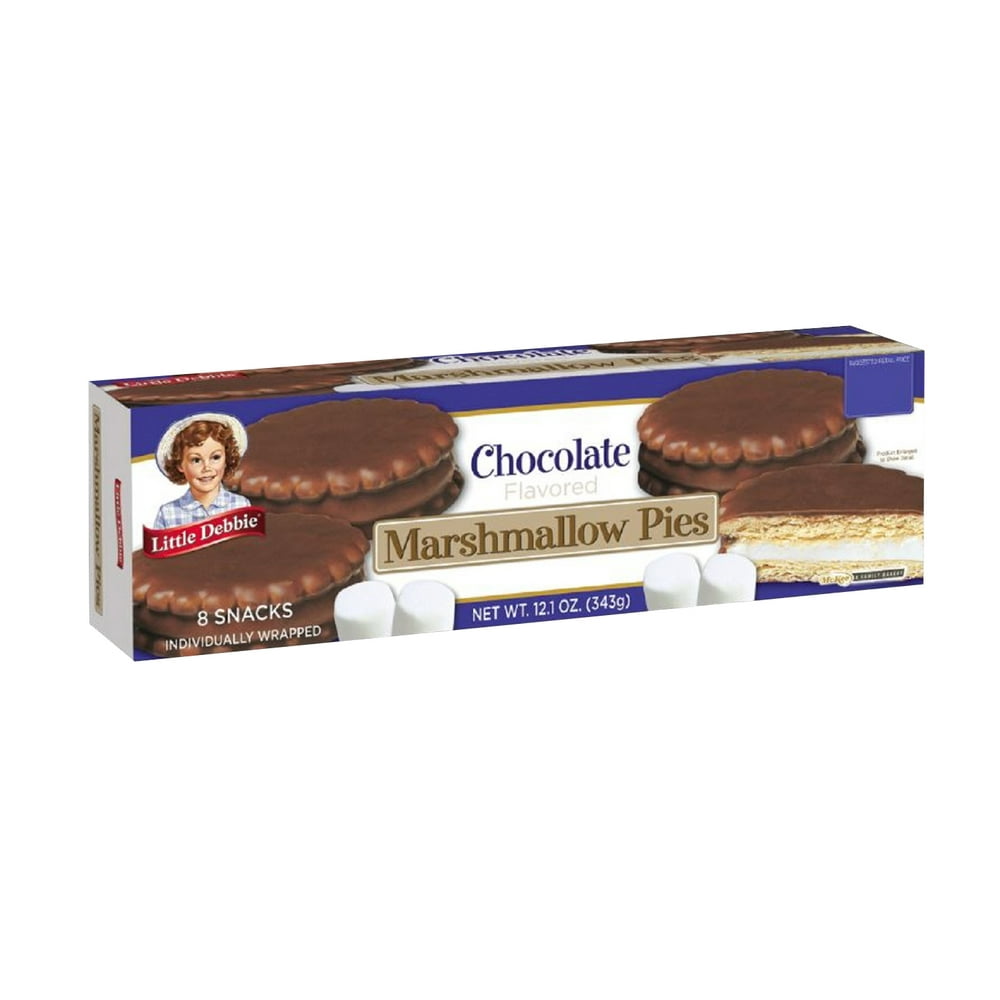 Little Debbie Chocolate Marshmallow Pies 12.1 oz 8 Count Boxes Pack