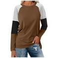 thumbnail image 1 of WEAIXIMIUNG T-Shirt Décontracté à Manches Longues pour Femmes, Col Rond Ample, Rayé, pour la Saint-Valentin, 1 of 3