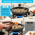 thumbnail image 5 of Hautllaif  8 Inch Glass Lid for Frying Pan Tempered Glass Pot Lid with Stainless Steel Rim for 8 Inch Frying Pan Wok Pot Skillet, 5 of 7