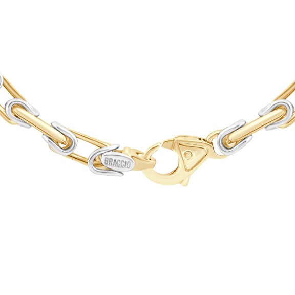 Pompeii Men's 14k Gold (79gram) or Platinum (148gram) 5.5mm Link Byzantine Chain Necklace