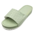 thumbnail image 2 of LAVRA Women's Woven Platform Slip On Slide Sandals, 2 of 5