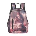 thumbnail image 1 of Fotbe Pink Lotus Buddha Mochila Ligera para Hombres y Mujeres - Duradera y Resistente al Agua, Ideal para Escuela, Trabajo, Viajes y Uso Diario, 1 of 7